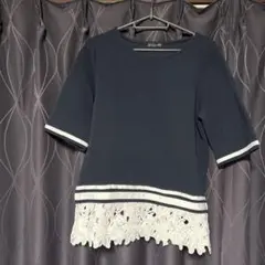 VIVERE ネイビー、七分丈　チュウニック