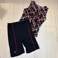 【美品】ミズノ　フィットネス水着 競泳水着　上下セット　Mサイズ