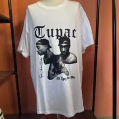 2PAC プリントTシャツ モノトーン 2XL 白黒