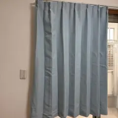 NITORI ライトブルー ドレープカーテン 約100cm x 140 水色