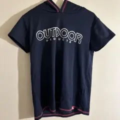 OUTDOOR PRODUCTS フード付きネイビートップス