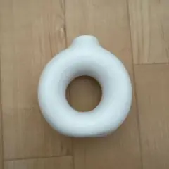 ホワイト ドーナツ型 一輪挿し