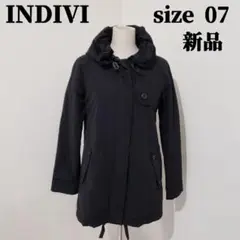 【新品】INDIVI モッズコート サイズ07 ブラック ワールド