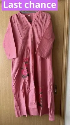 100%cottonインドクルタワンピース2点セット(42サイズ)