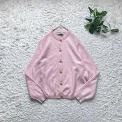 バランタイン カシミヤ100％　カーディガン 金ボタン 大きいサイズ XL