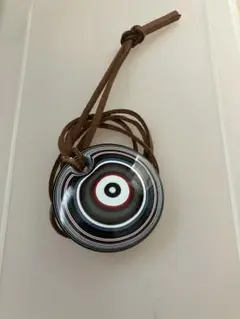 フォーダイト.fordite.メノウ.渦巻き模様.円形ペンダント.等高線.b