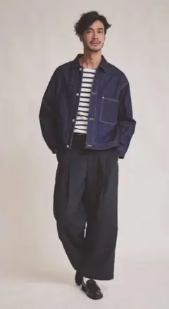 レア TWW UNIONSLACKS 101 L ワイド デニム パンツ