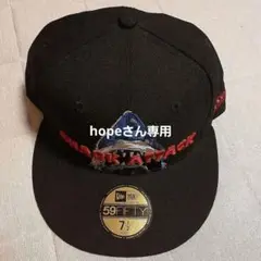 激レア【ニューエラ×ジョーズ】限定コラボ シャークアタック キャップ 黒×青 激レア【ニューエラ×ジョーズ】限定コラボ シャーク アタック