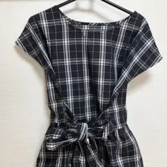 E hyphen world gallery チェック柄半袖　新品未使用