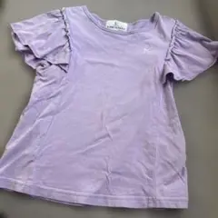 KUMI KYOKU パープル フリル袖 Tシャツ 130