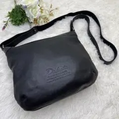 美品★DAKOTA ショルダーバッグ オールレザー 本革 黒 斜め掛け