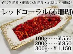 レッドコーラル 赤珊瑚 さざれ石 天然石 パワーストーン 浄化グッズ 100g