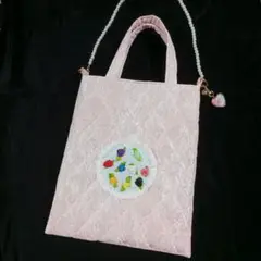 SnowManペタンコトートバッグ☆ピンク☆ペンライト☆チャーム付　ハンドメイド