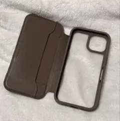iPhone13 手帳型ケース PremiumStyle グレージュ