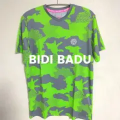 新品✨bidibadu ビディバドゥ 半袖 シャツ 迷彩 蛍光グリーン M