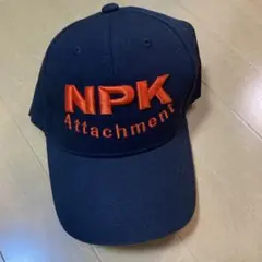 NPK ネイビーキャップ オレンジ刺繍