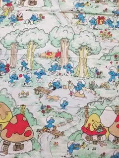 スモーフUSEDシーツ/生地 １１５ × ７５