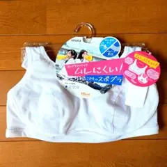 ☆新品未使用☆Atsugi Hijuni「ムレにくい！」スポーツブラ ホワイトL