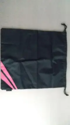 ナイロン製バッグ 紺色×ピンク