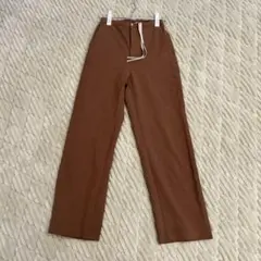 【ユニクロ　U】レディース　リラックスストレートパンツ　M 　ブラウン