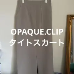 オペークドットクリップ⭐︎スリット入り タイトスカート