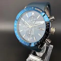 BENYAR クロノグラフ 腕時計 ブルー　オマージュウォッチ　稼働品