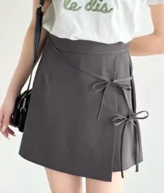 【mily bilet】リボンデザインスコート