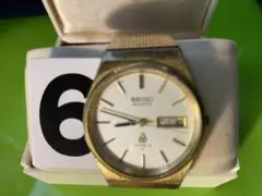 SEIKO クォーツ 腕時計 ゴールド完動品　電池交換済み　カレンダー付き