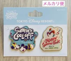 【ディズニー】サマー・クールオフ ミセスグリーンアップルコラボ ピンバッジセット
