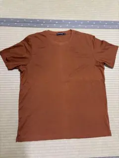 ブラウン プレミアムコットン Tシャツ L