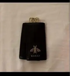 GUCCI ブラック レザー キーケース