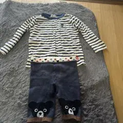 DOUBLE.B 90cm トップスとパンツセット
