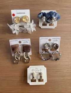 《セット販売》イヤリング5点、セット販売、お得品