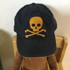 GAP ネイビーキャップ スカルワッペン