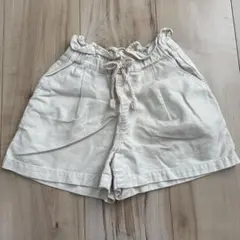 アイボリー コットン ショートパンツ
