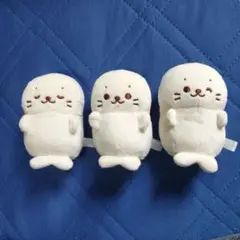 しろたん　ふわもち　お座りマスコット　3個セット