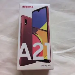 docomo Galaxy A21 レッド 本体