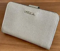 【即購入OK】FURLA フルラ 二つ折り財布 グレージュ コンパクト
