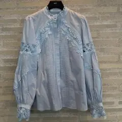 Estella.K エステラケー ライトブルー シャツ Fサイズ