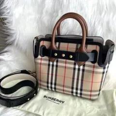 美品 バーバリー チェック ハンドバッグ ショルダー