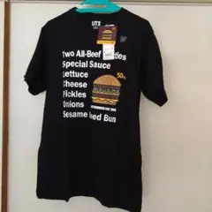 ユニクロ　マクドナルド　50周年　Tシャツ　黒　M　ビックマック