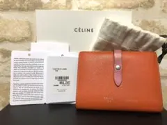 セリーヌ 二つ折り財布 スモールストラップウォレット バイカラー