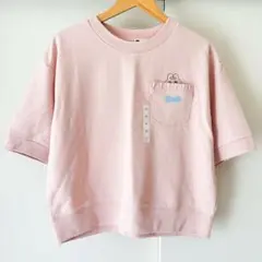 【新品タグ付き】おぱんちゅうさぎ GU ライトスウェットTシャツピンクM