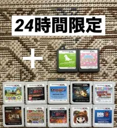 24時間限定 無料でソフト2つとカセットケース1つをプレゼント3DSソフトセット