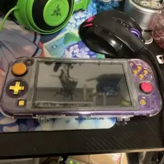 Nintendo Switch lite クリアパープルカスタム