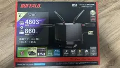 完品　BUFFALO WXR-5700AX7P Wi-Fi 6ルーター 美品