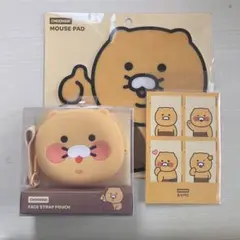 カカオフレンズ 猫 チュンシク グッズ ポーチ マウスパッド ステッカー