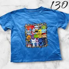 【新品未使用】スプランキー プリントTシャツ 半袖 ブルー 130