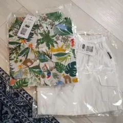 【未開封】ベビーキッズ100cm アロハシャツパンツセット