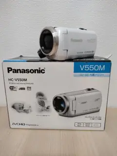 【美品】Panasonic HC-V550M ホワイト Amazon.co.jp: パナソニック デジタルハイビジョンビデオカメラ